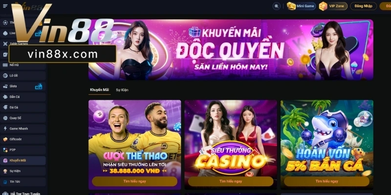 Khuyến mãi Vin88